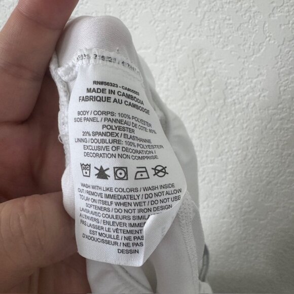 Nike Women's Tempo Dri-fit White Running‎ Shorts Size Large EUC - Picture 4 of 8